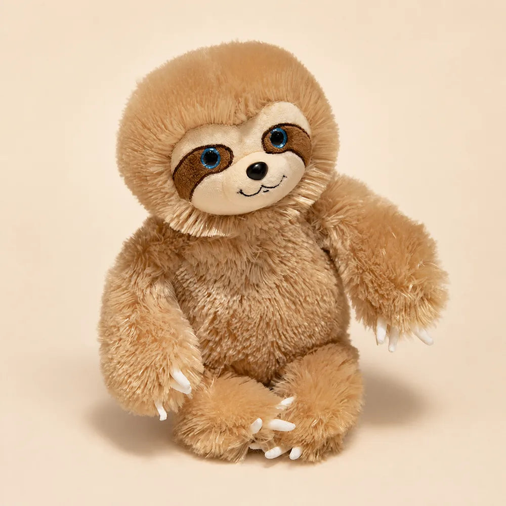 Cute Brown Sloth Stuffed Animal Seated Studio View