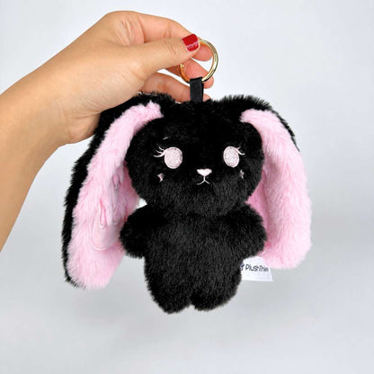Black Fire Bunny Charm Stuffed Animal