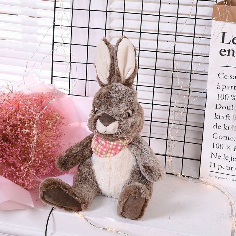 Cute Rabbit with Picnic Scarf Plush