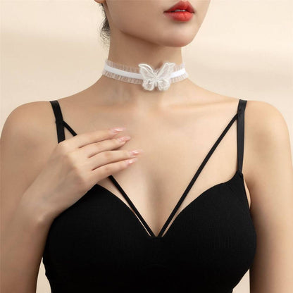 Butterfly Frill Choker Lace