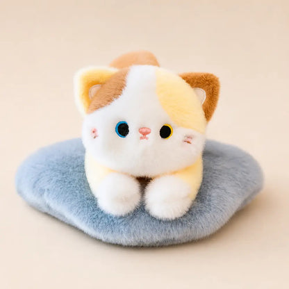 Calico Cat Plush Pillow - Studio View