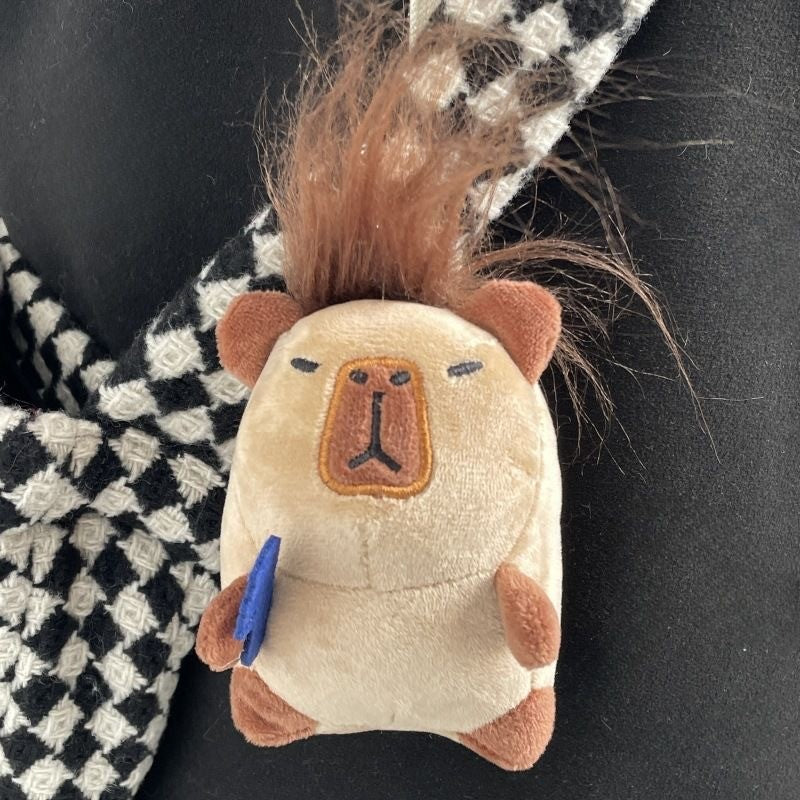 Punk Capybara Plush with Comb