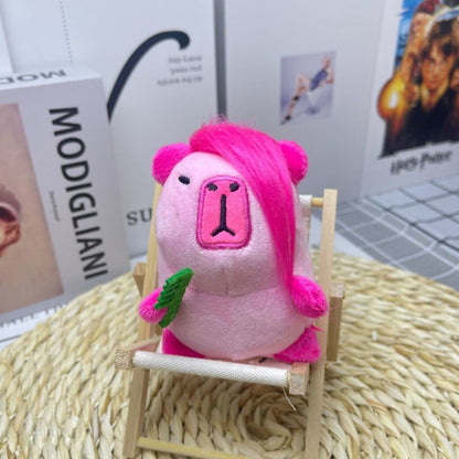 Punk Capybara Plush with Comb
