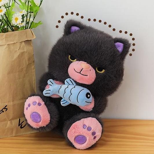 Grumpy Catch Cat Plush