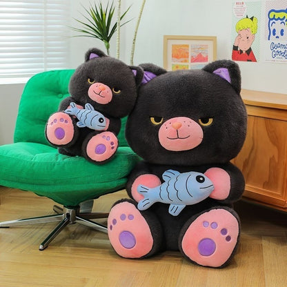 Grumpy Catch Cat Plush