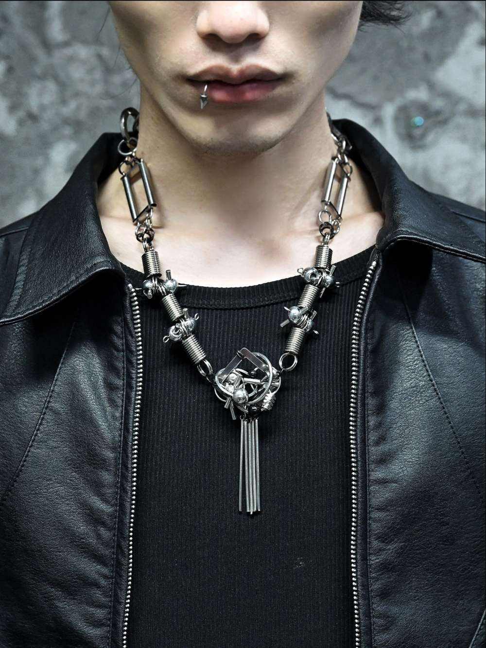 Cyberpunk Mechanical Chain Men's Choker