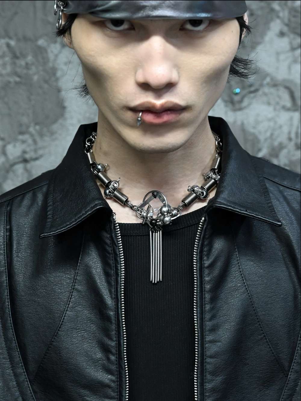 Cyberpunk Mechanical Chain Men's Choker