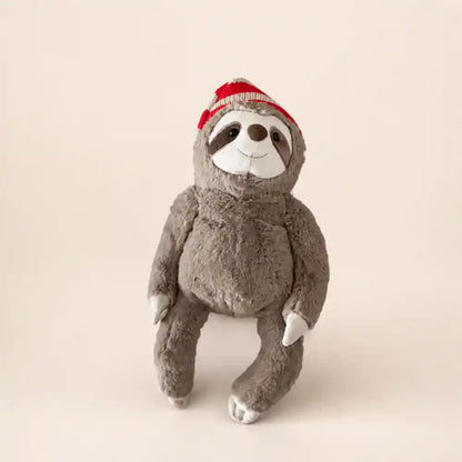 Christmas Sloth Plush Toy Relaxed View
