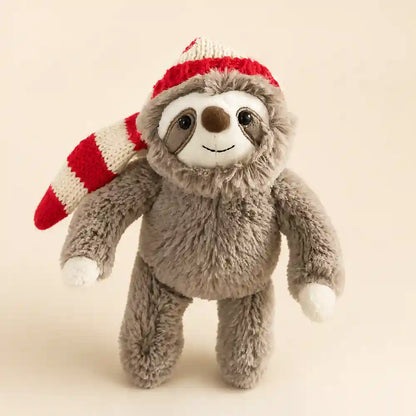 Christmas Sloth Plush Toy Full View