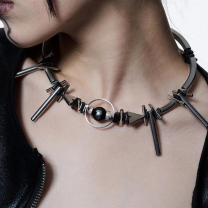 Punk Black Hole Mechanical Choker (Women's/Men's)