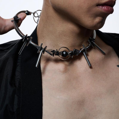 Punk Black Hole Mechanical Choker (Women's/Men's)