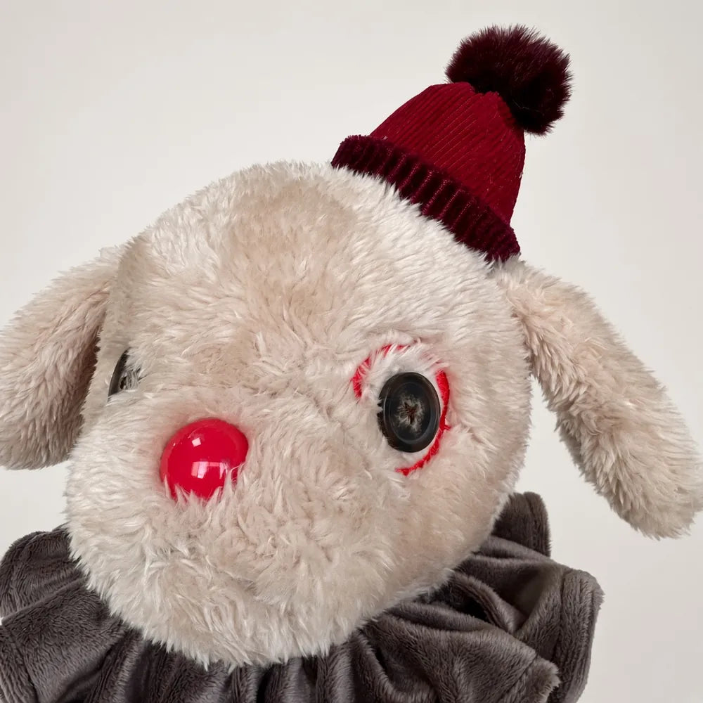 Clown Dog Beanie Stuffed Animal