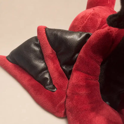Crimson Red Dragon Plush Wing Detail Stuffed Animal