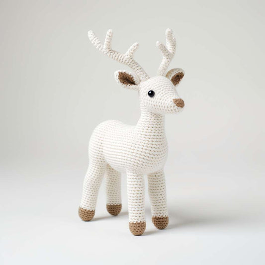cute white reindeer stuffed animal