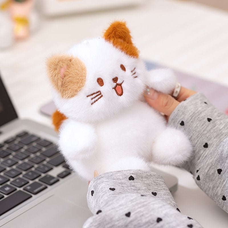 Cute Apple and Cat Plush Set