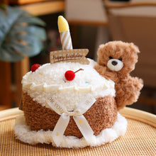 Cute Teddy Bear Cake Plush