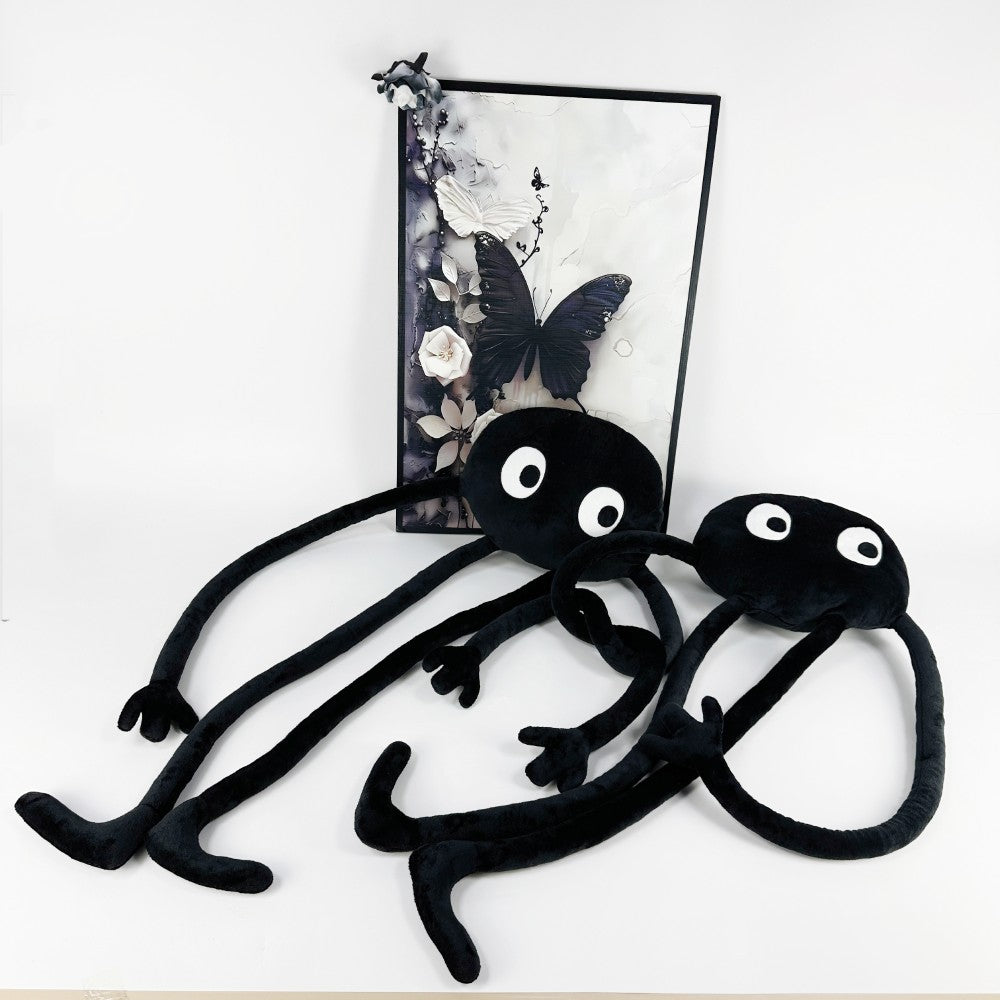 Cute Big Coal Ball Plush Pillow