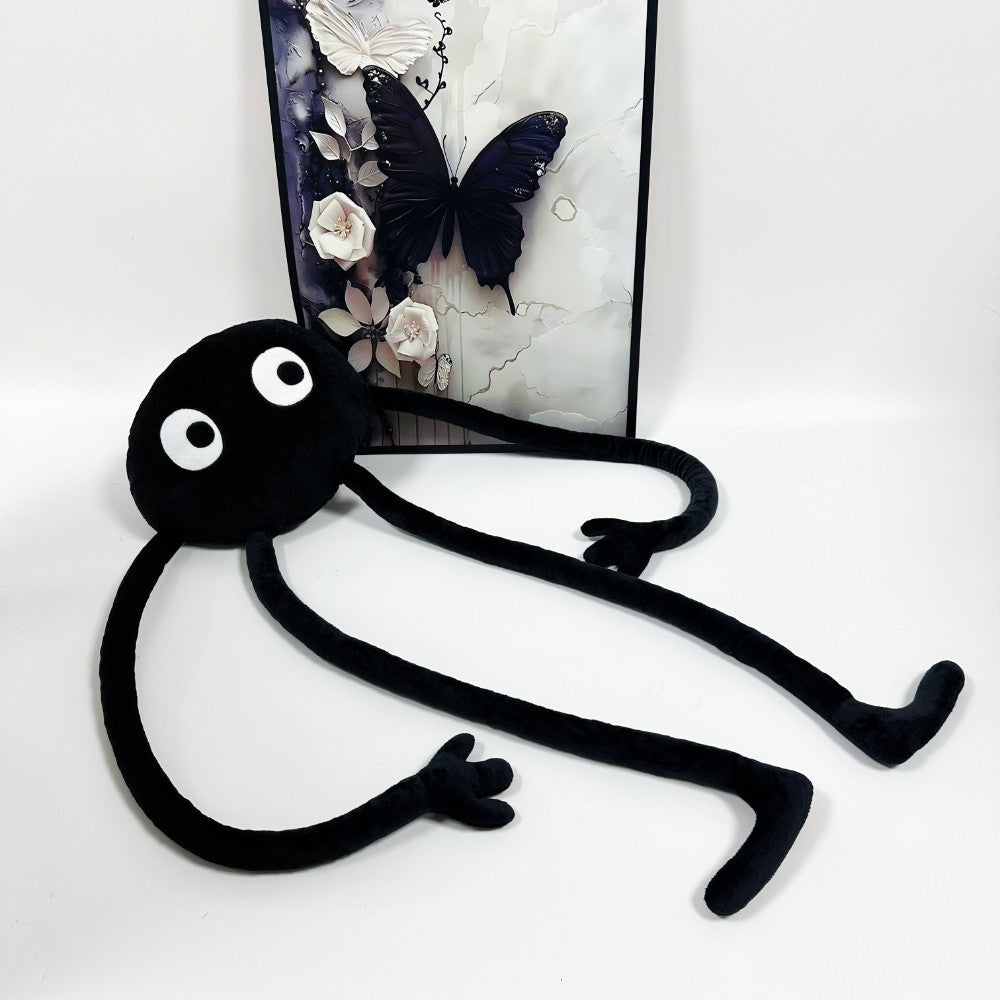 Cute Big Coal Ball Plush Pillow