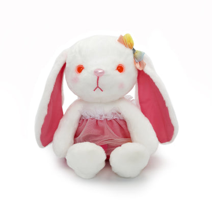 Cute bunny in a pink dress lovely stuffed animal PlushThis