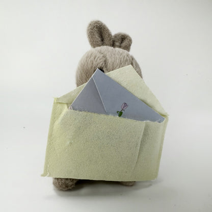 Cute Rabbit Plush with Envelope