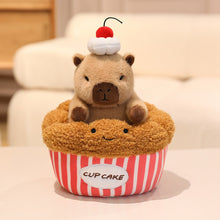 Cute Capybara with Snack Stuffed Animal