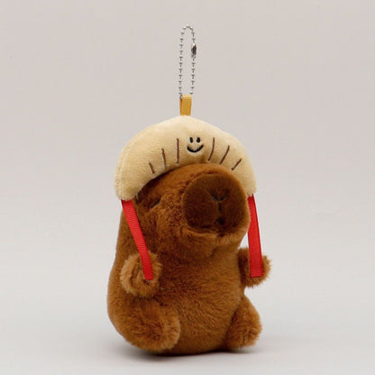 Cute Capybara with Food Plush