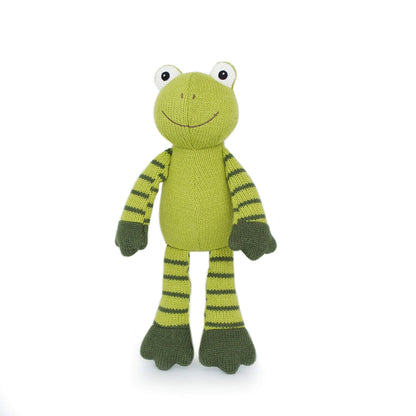 Knitted frog little animal plush toy PlushThis