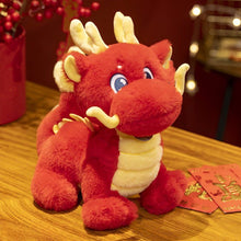 Cute Fluffy Chinese Dragon Plush
