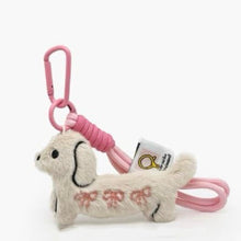 Cute Dachshund Plush Keychain