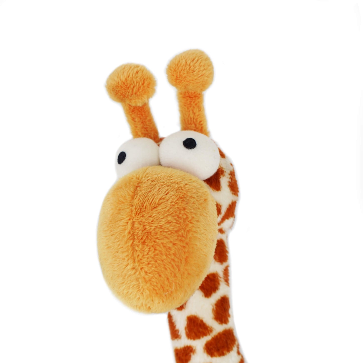 the head of a  cartoon giraffe Stuffed Animal PlushThis