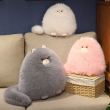 Cute Fluffy Cat Plush Pillow