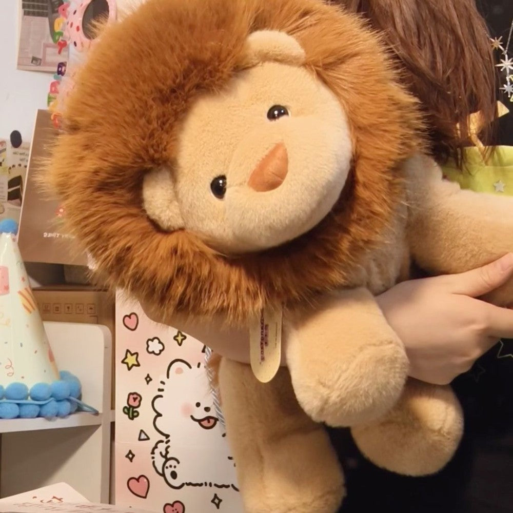 Cute Brown Lion Stuffed Animal