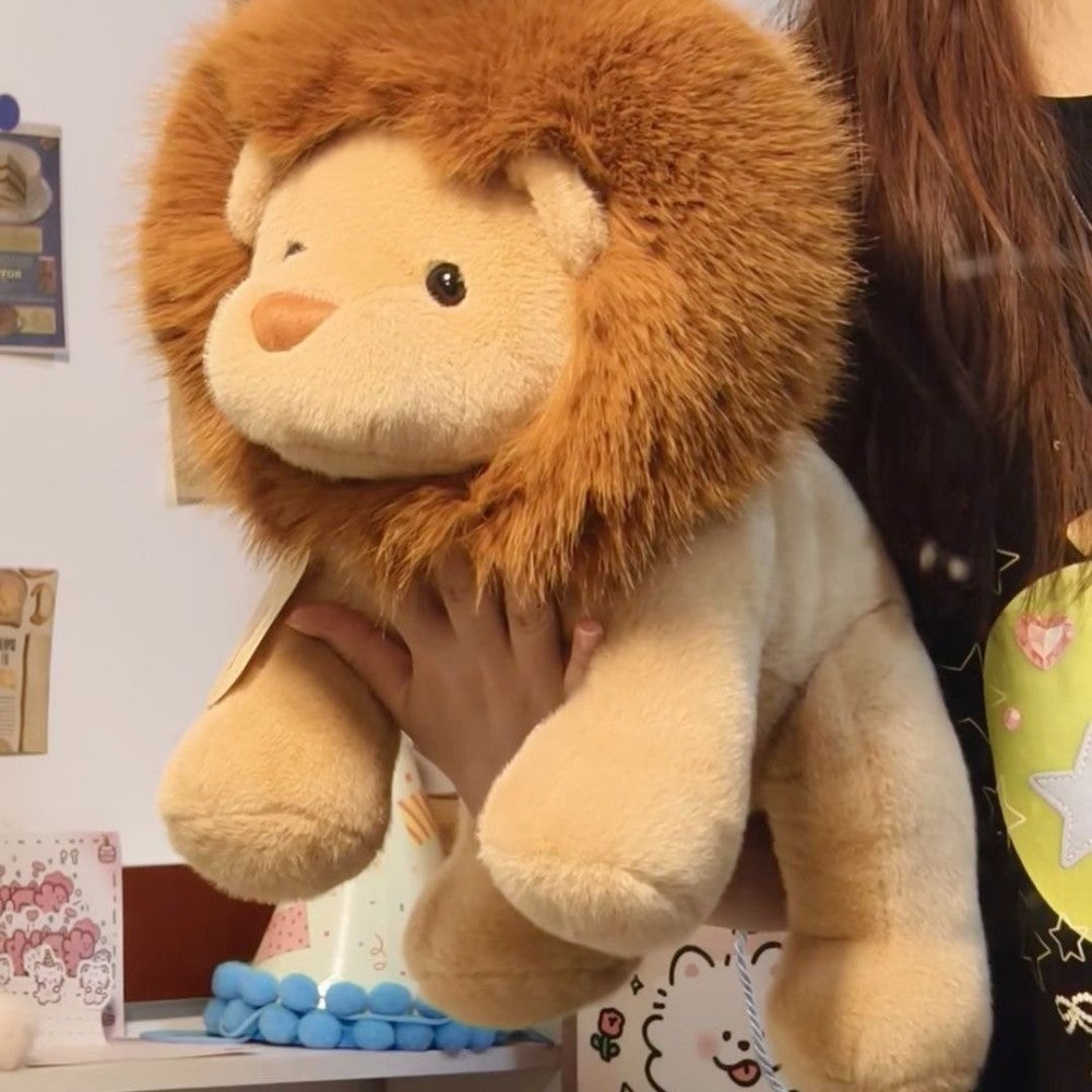 Cute Brown Lion Stuffed Animal