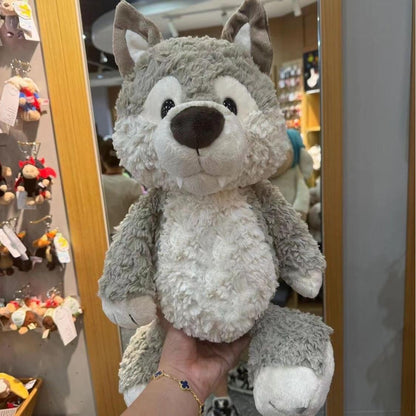 Cute Grey Wolf Stuffed Animal