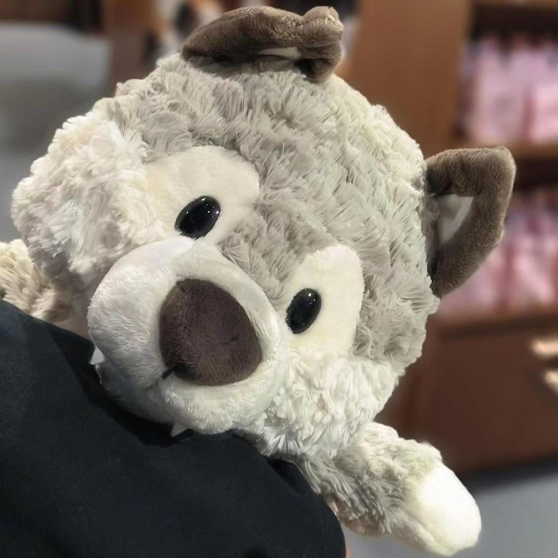 Cute Grey Wolf Stuffed Animal