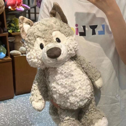 Cute Grey Wolf Stuffed Animal