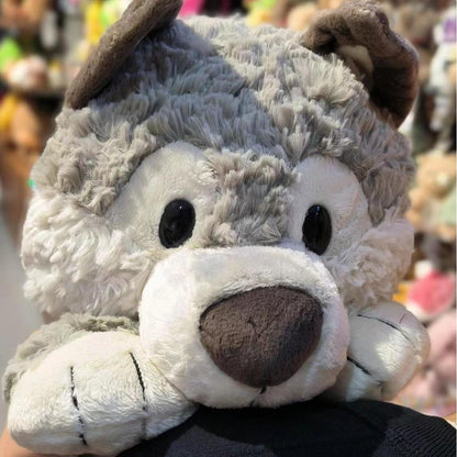 Cute Grey Wolf Stuffed Animal