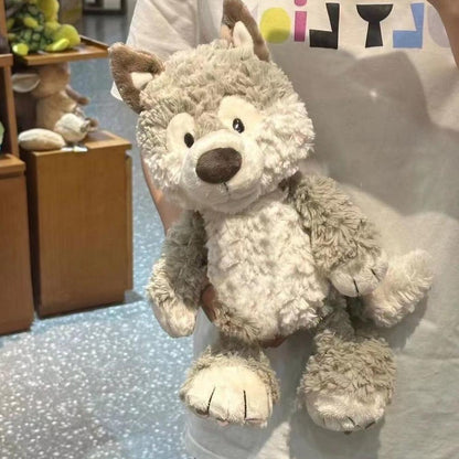 Cute Grey Wolf Stuffed Animal