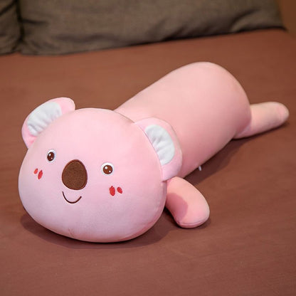 Cute Pink and Grey Koala Plush Pillow