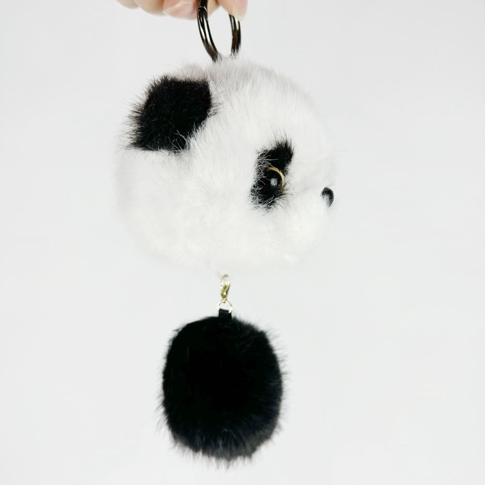 Cute Panda Pull-Action Keychain