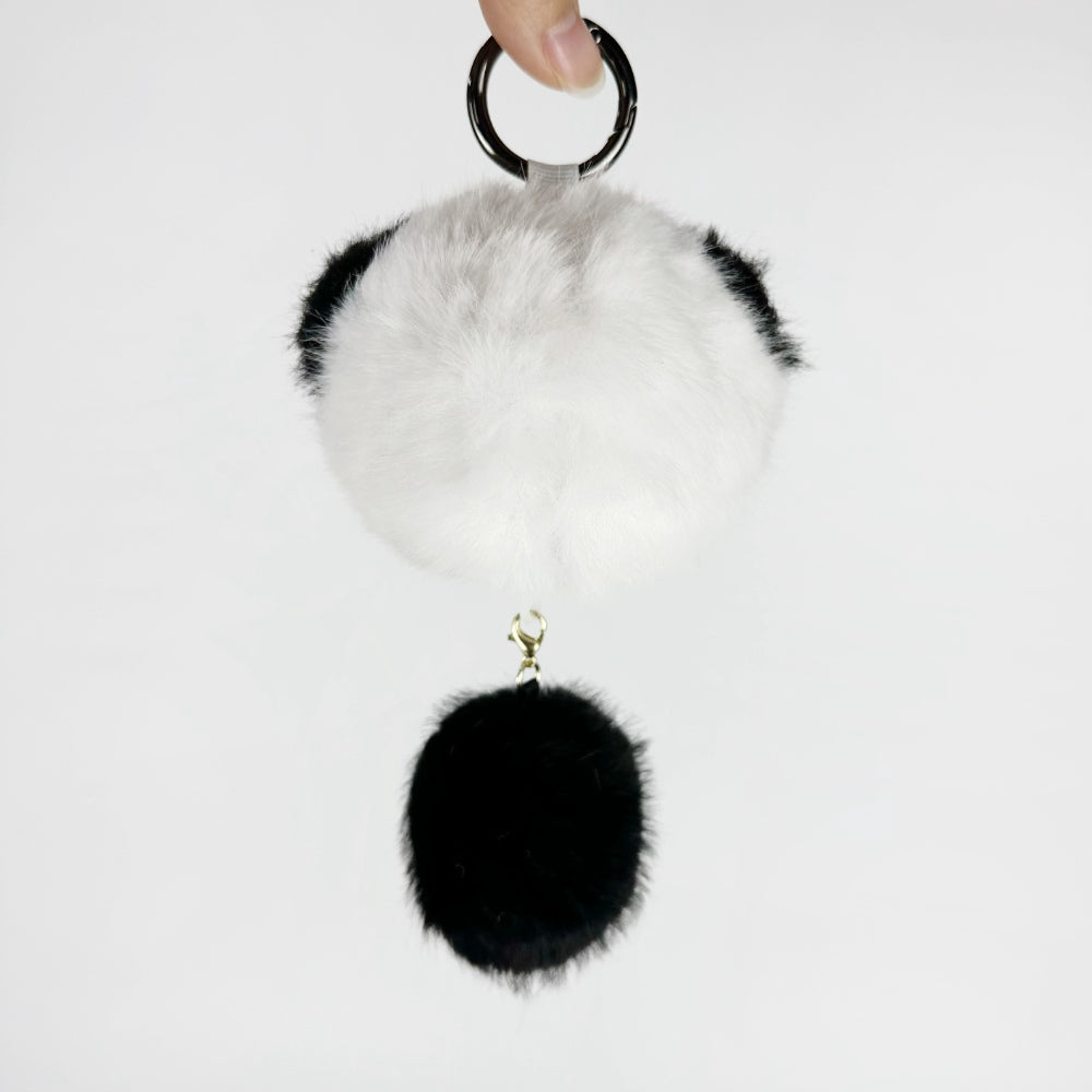 Cute Panda Pull-Action Keychain