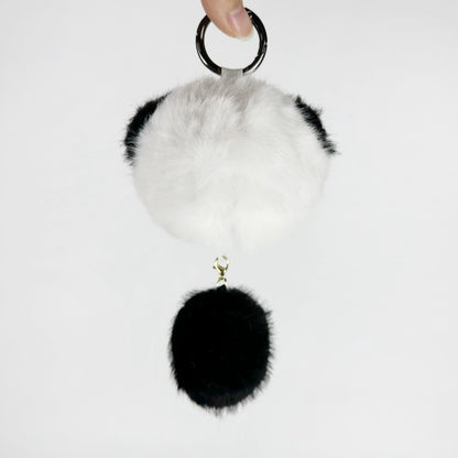 Cute Panda Pull-Action Keychain