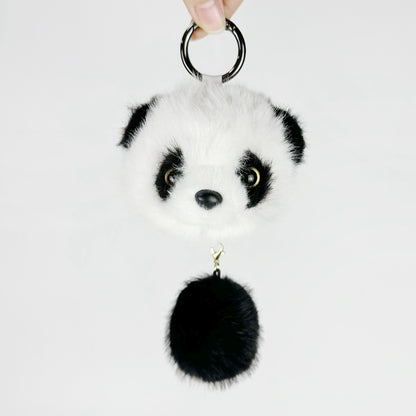 Cute Panda Pull-Action Keychain