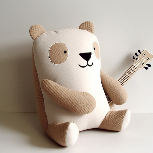cute panda stuffed animal guitar wallpaper PlushThis