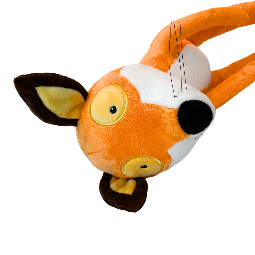 Cute Slim Dejected Orange Fox Stuffed Animal Success