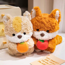 Cute Fox and Squirrel with Fruit Plush