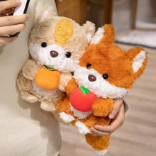 Cute Fox and Squirrel with Fruit Plush