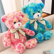 Tie-dye Pink and Blue Bear Stuffed Animal
