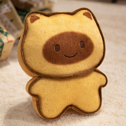 Kawaii Animals Toast Slice Plush