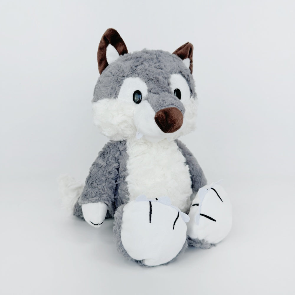 Cute Grey Wolf Stuffed Animal